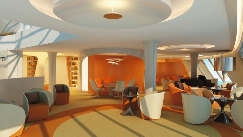 Die Café Lounge auf der Mein Schiff 3 © TUI Cruises GmbH