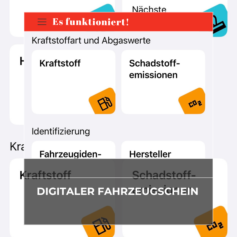 Fahrzeugschein digitalisiert